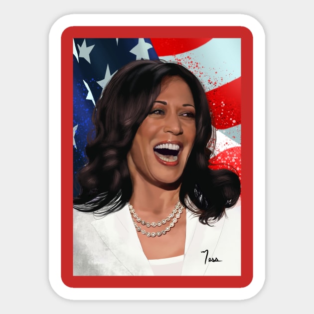 Vice President Kamala Harris Sticker by NESSHEAD